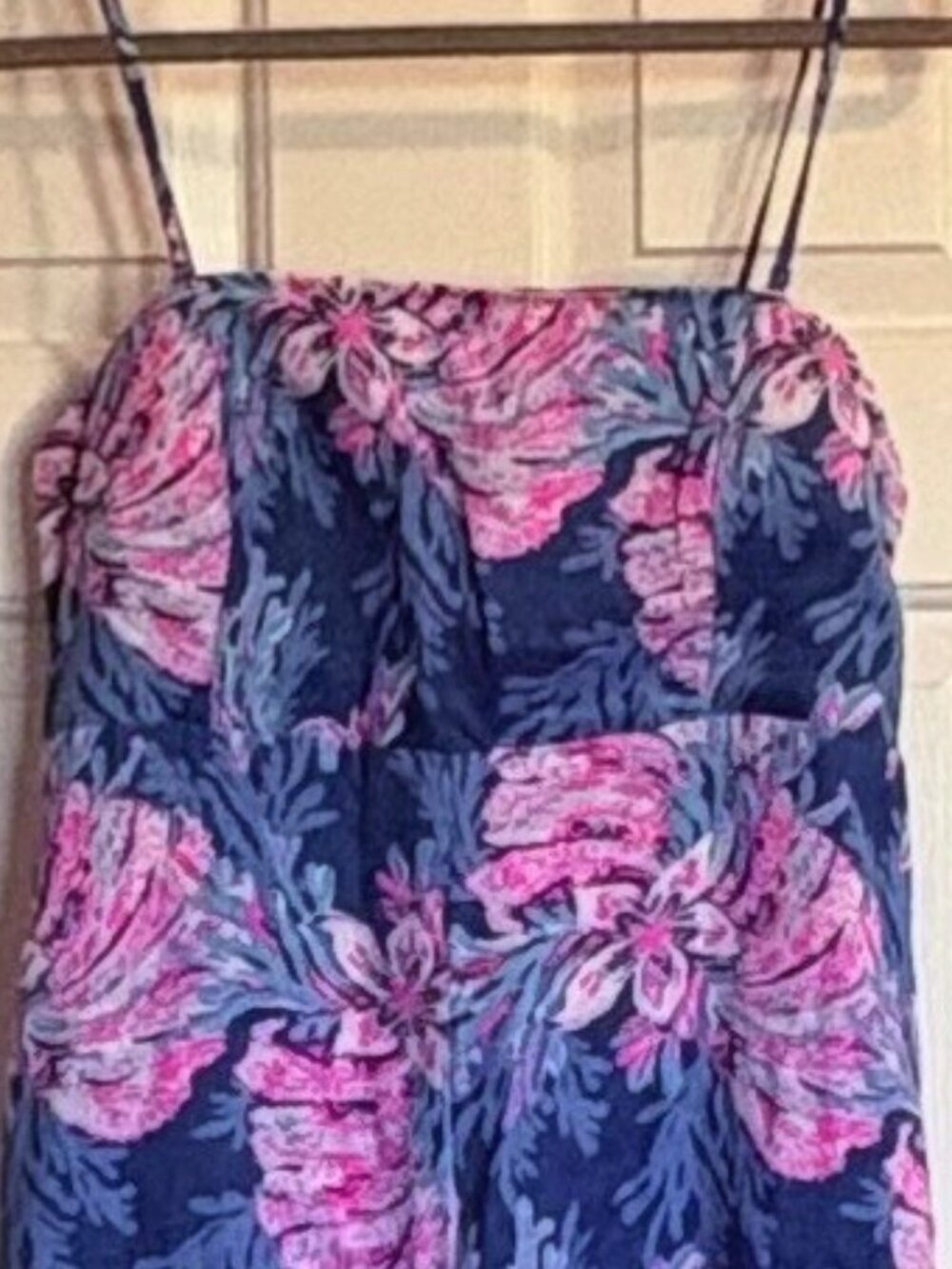 Lilly Pulitzer NWT Jorgian Linen Midi Dress For the Fans Size 12 - Picture 6 of 7